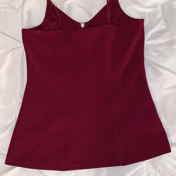 **SOLD - Express Maroon Zip Tank Top - Picture 2 of 3